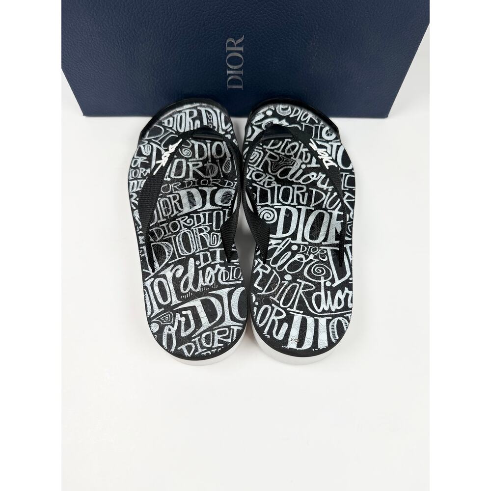 Size 41EU/8US - Dior x Shawn Stussy Flip Flops - Picture 5 of 10